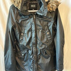 BKE Quilted Black Outerwear